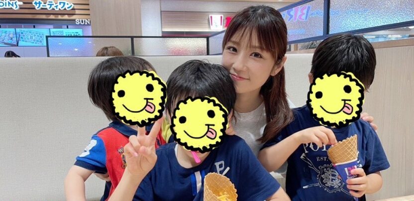 小倉優子の家族写真