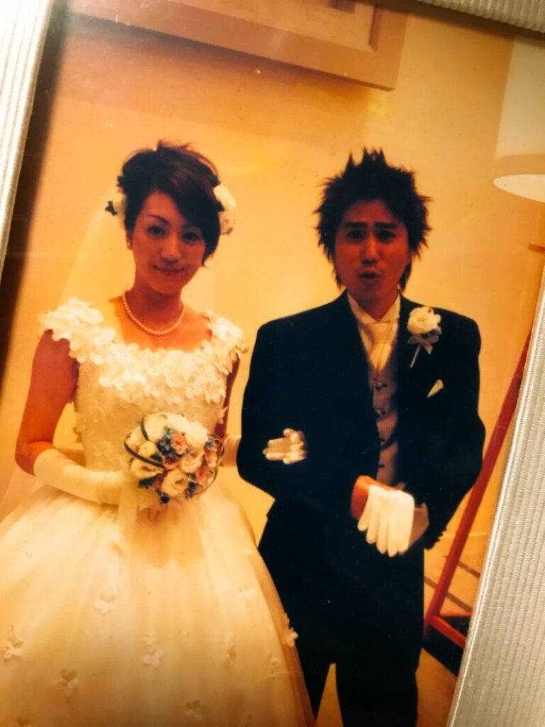 野々村友妃子と旦那との結婚披露宴の写真②