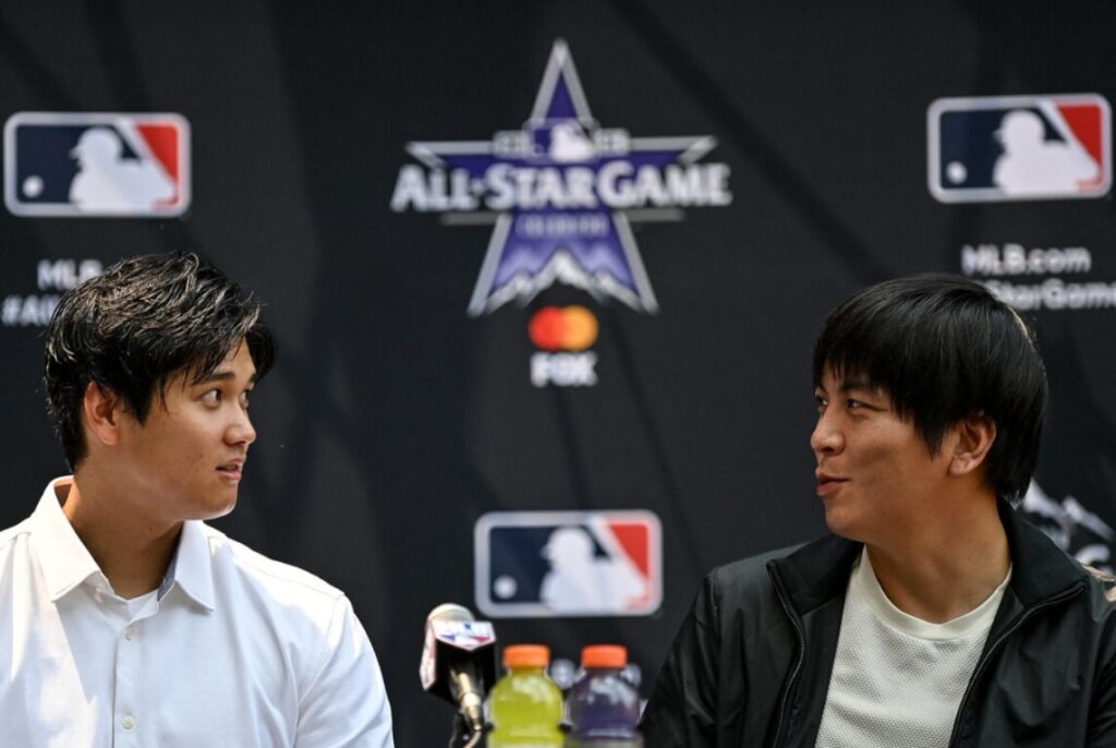 大谷翔平と水原一平の写真