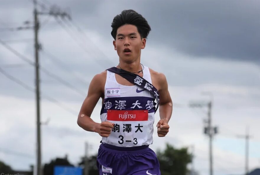 駒沢大学、山川拓馬の写真